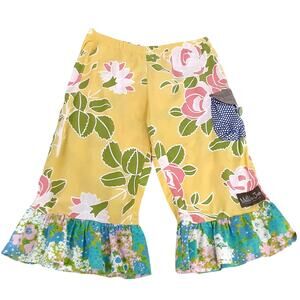 Matilda Jane Hammond Bay Daphne Stew Ruffles The Yellow Wide Leg Pants Girls 8